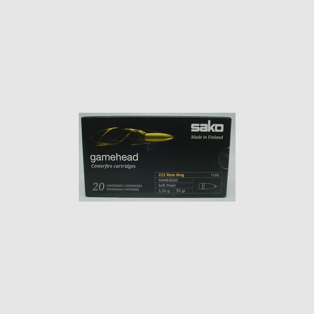 .222 Rem Mag Gamehead SP - 3,56g/55grs (a20)