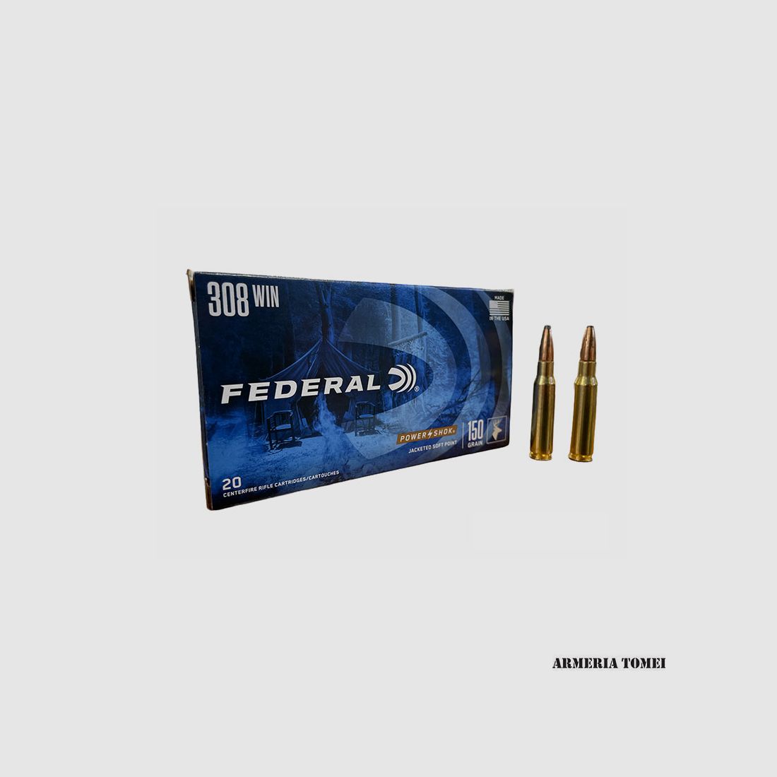 FEDERAL – POWER SHOK JACKETED SOFT POINT Kal. 308 Win 150gr -308A