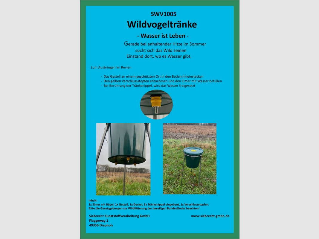 Siebrecht Wildvogeltränke
