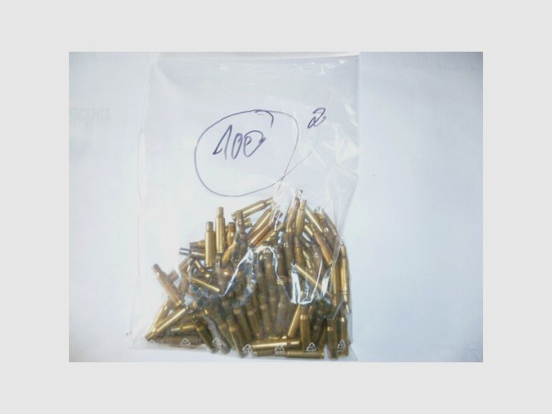 100 Stck. Hülsen Cal. 222 Rem. div. Marken