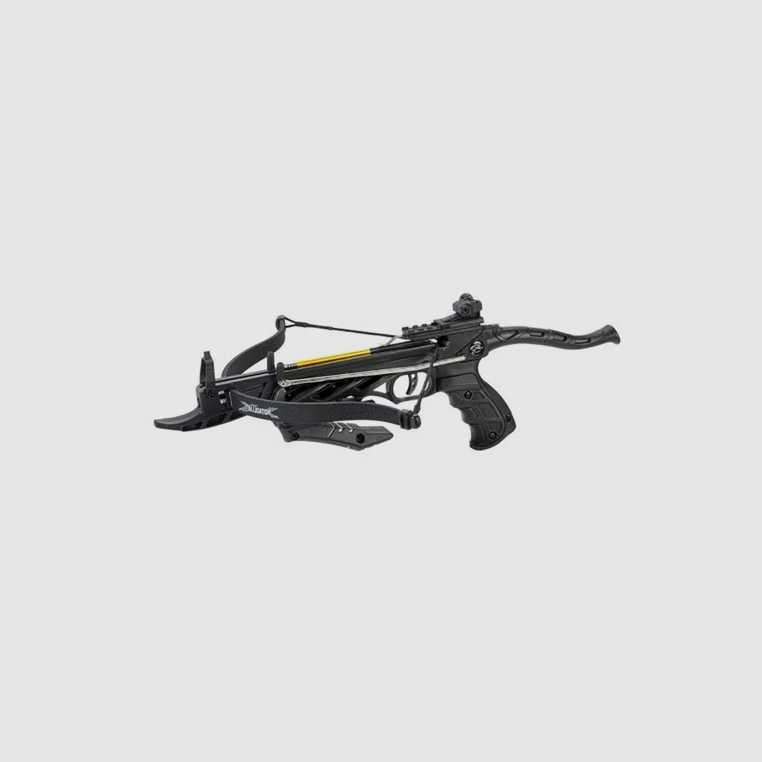 Pistolenarmbrust "ALLIGATOR I" , Farbe: Schwarz , 80 lbs / 35kg, mit Selbstspannmechanismus