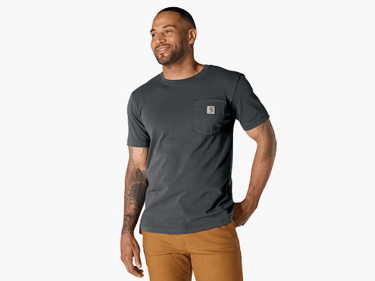 Carhartt Irvine Relaxed Garment Dyed T-Shirt Mężczyźni Shadow M