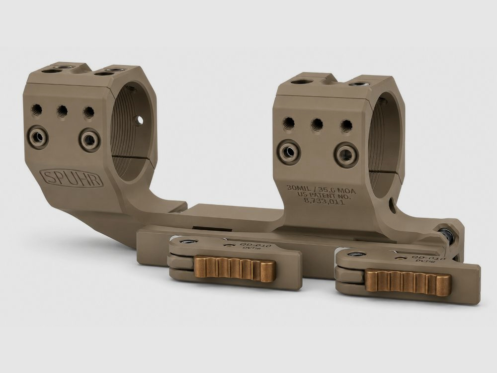 Spuhr Ø36 H38mm QD Cantilever / offset block mount FDE