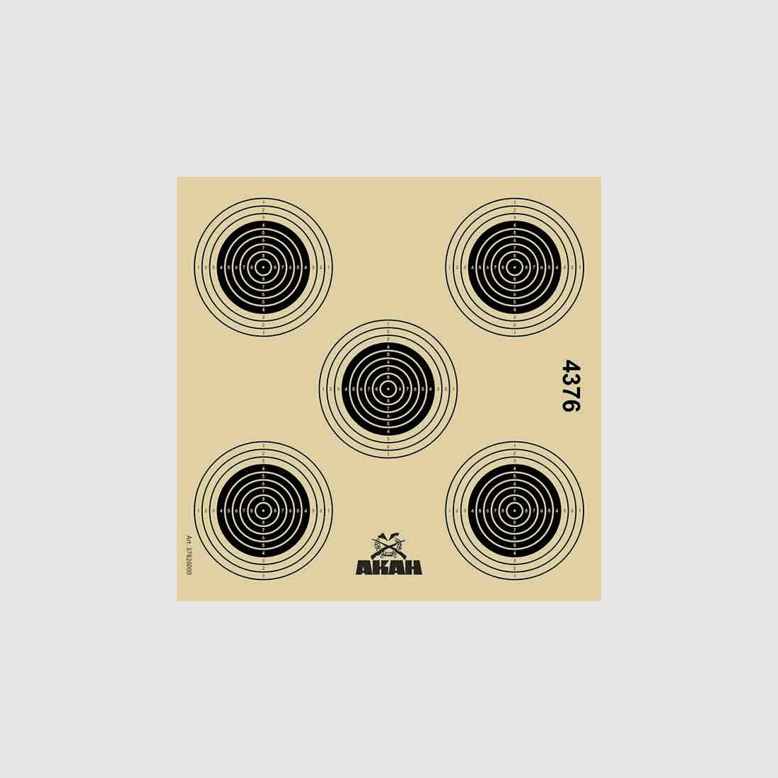 AKAH Luftgewehr-Scheibe 14x14cm