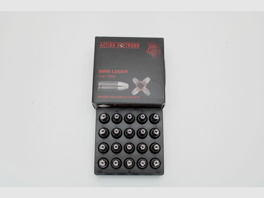 Geco 9mm Luger ACTION EXTREME 20er Pack SOFORT VERFÜGBAR