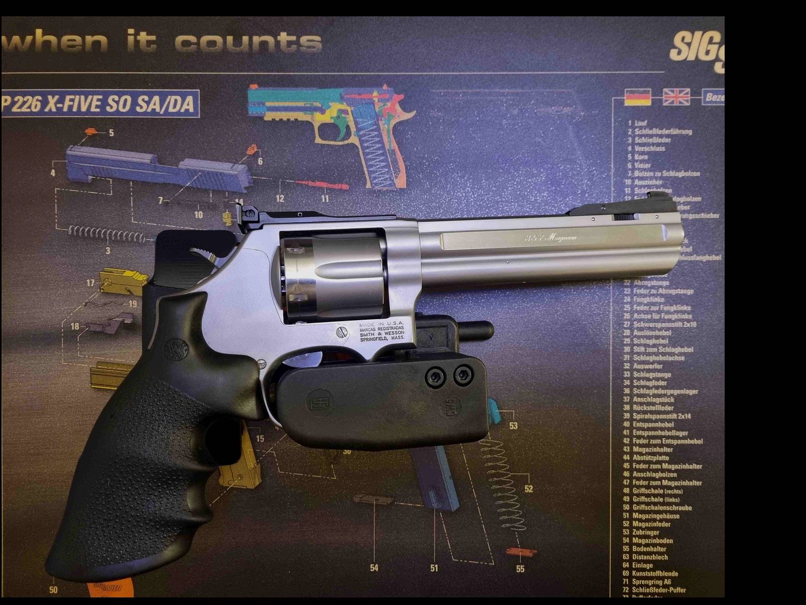 Höppner und Schumann Speedsec 5CW für S&W 686 .357 Magnum Revolver / L Frame