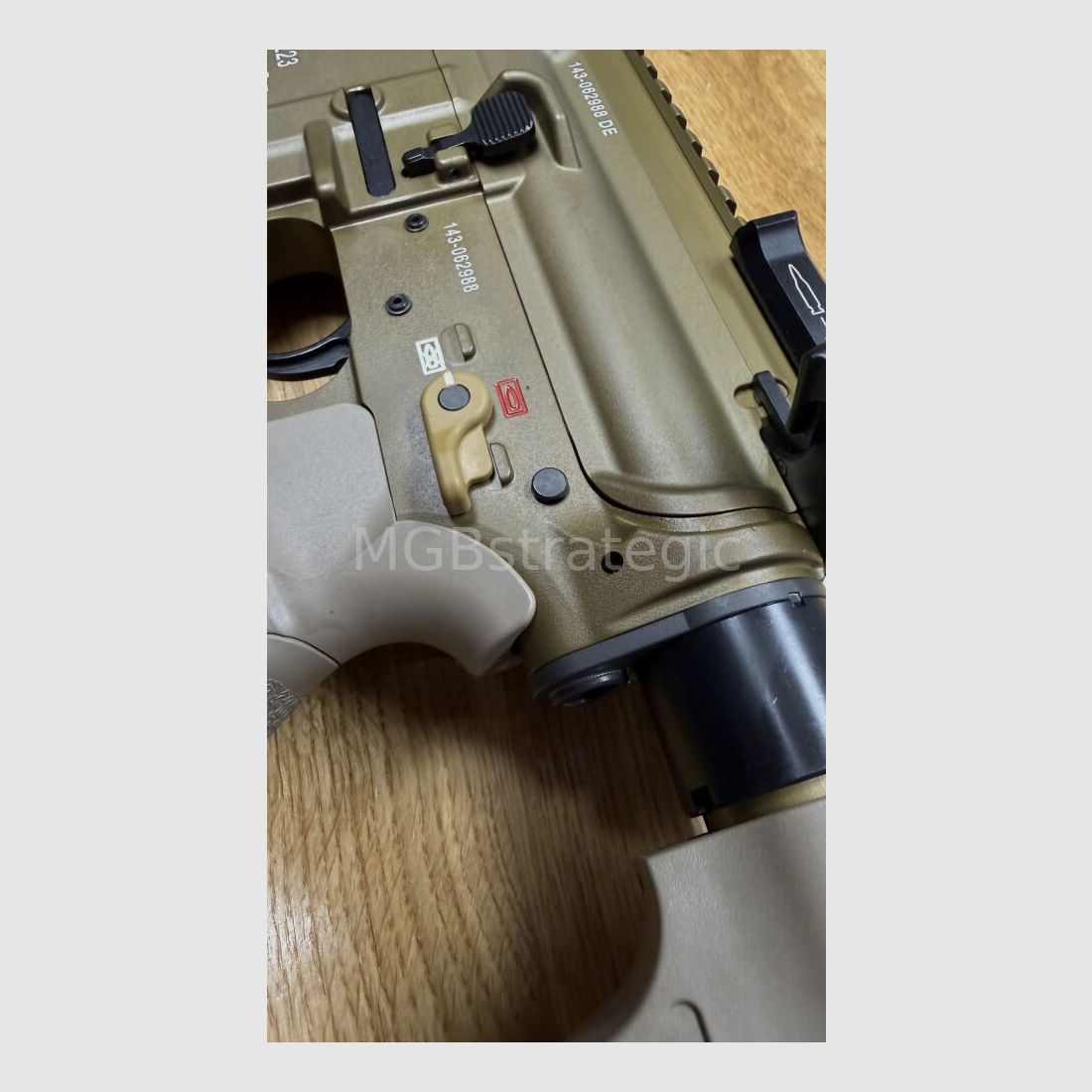 Heckler & Koch MR223 A3 Slim-Line 11" Lauf - halbautom. Büchse .223Rem MGBs Sondermodell FDE Edition inkl. Schalldämpfer ASE UTRA Dual 556-Short-QM2 Gen2 Cerakote FDE - zivile Version HK416 / G95K / G38 G95A1 / G95KA1 / mit Upgrades