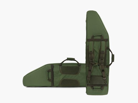 Zimowa torba na broń Olympic 130 cm – Laser-Cut MOLLE, Shockcord, system noszenia plecaka, 1000D nylon (Forest)