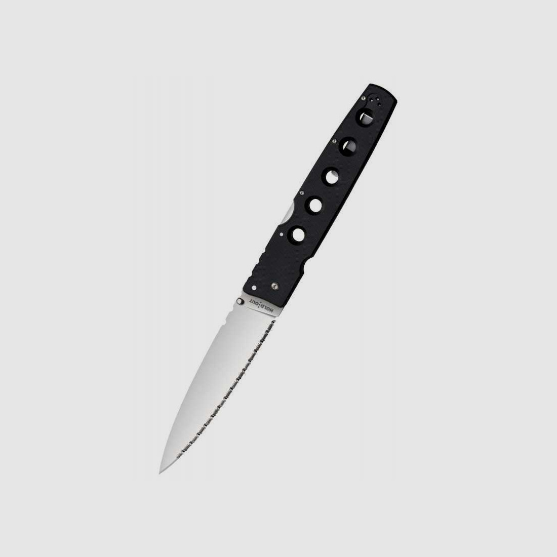 Cold Steel Hold Out Taschenmesser, 6-Zoll-Klinge, S35VN, Wellenschliff