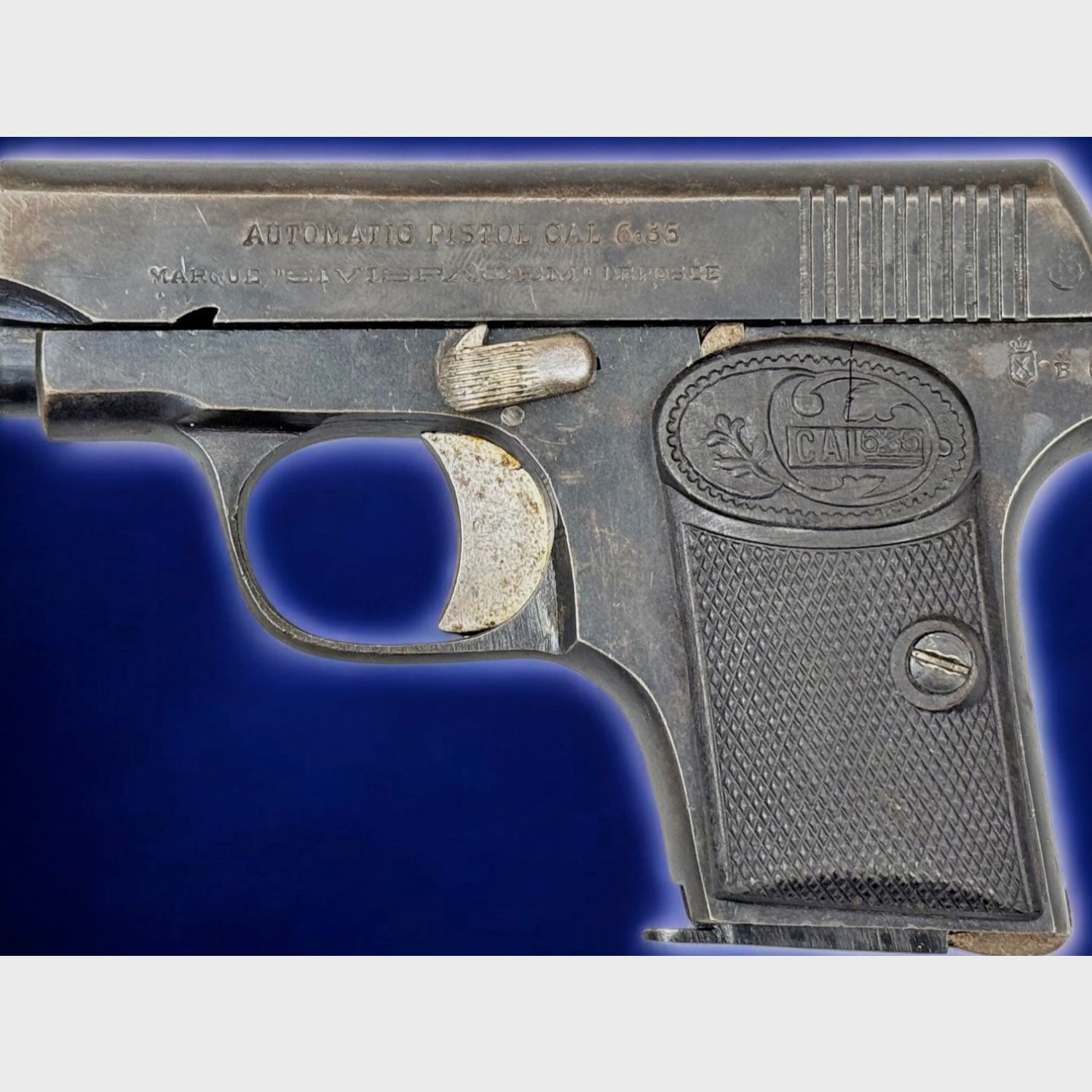 Sammlerpistole Salaverria, Ermua Mod. Sivisparcem Kal. 6,35 Browning