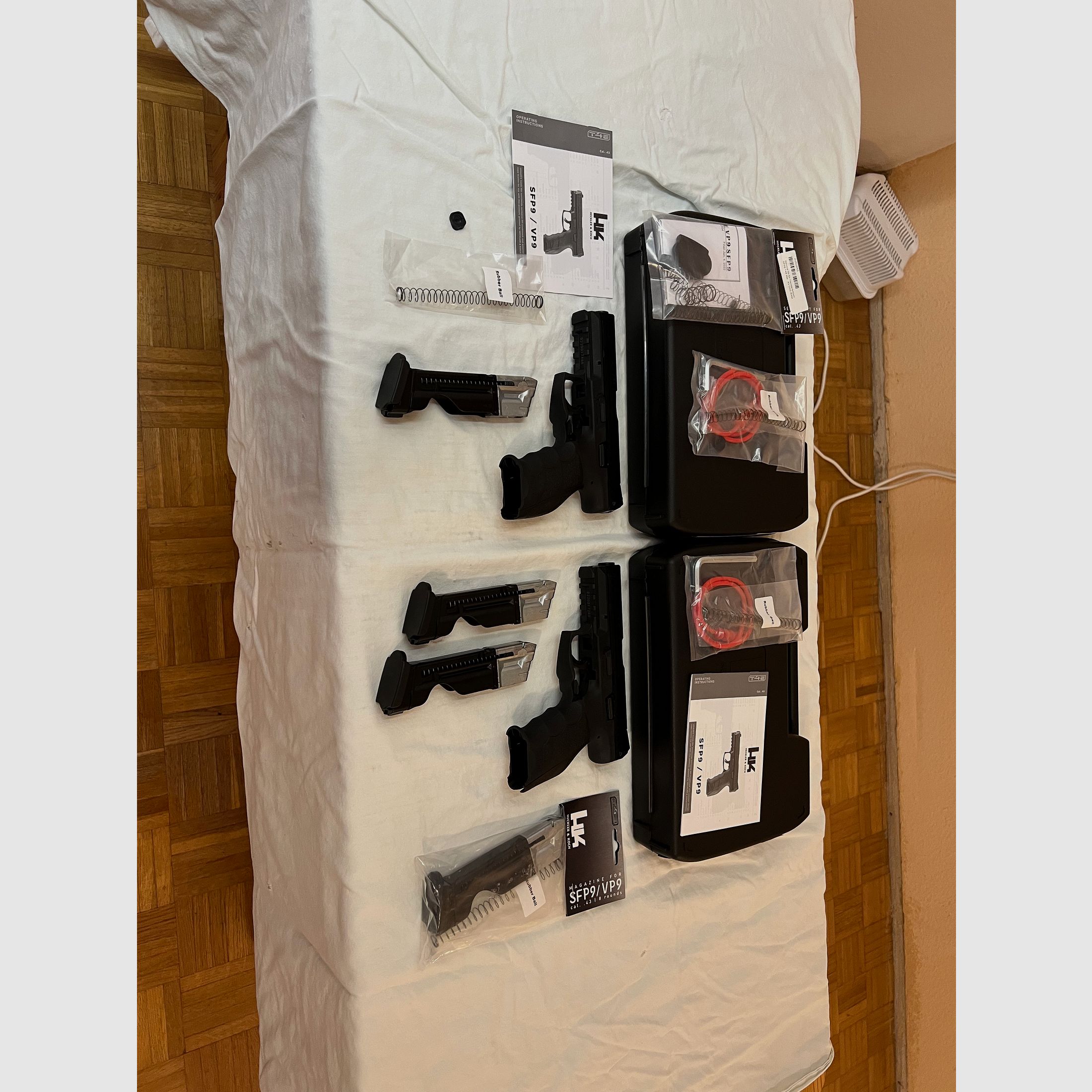 Umarex VFC Heckler & Koch SFP9 T4E CO2 RAM Pistole Kal. 43 schwarz neu NP 270€