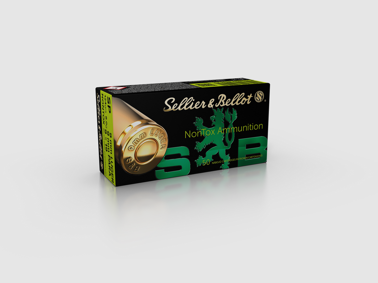 Sellier & Bellot Pistolenmunition 9 x 19 8g Soft Point Nontox, Bild 1 von 2