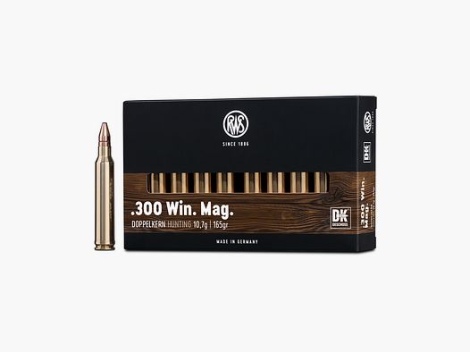 RWS-Munition cal. .300 Win Mag Doppelkern 10,7 g (20 Stück)
