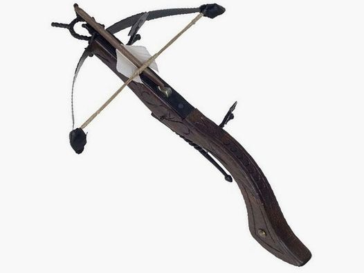 Kleine Mittelalter Armbrust-Pistole Länge 32 cm + Pfeil