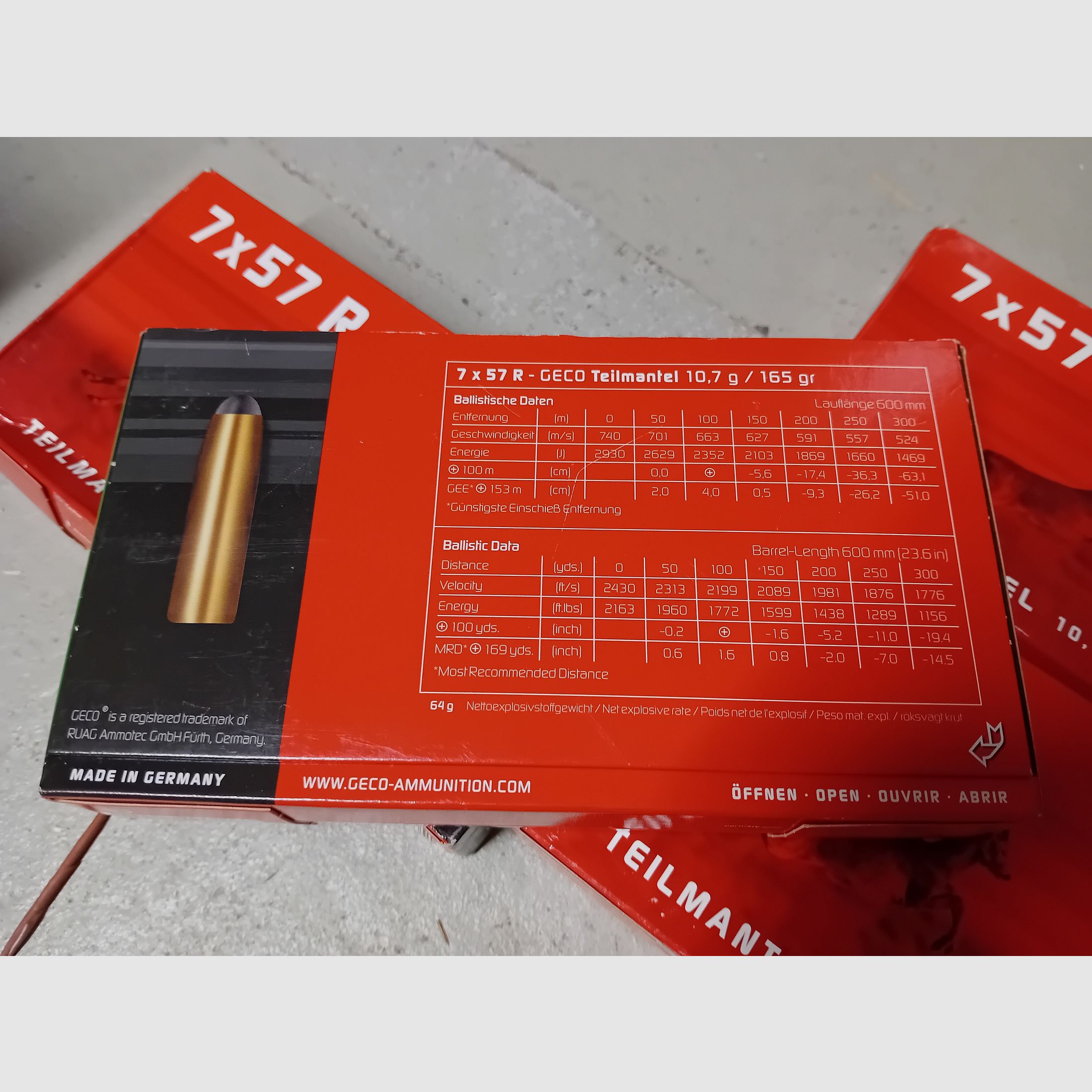 Geco 7x57 R Teilmantel 