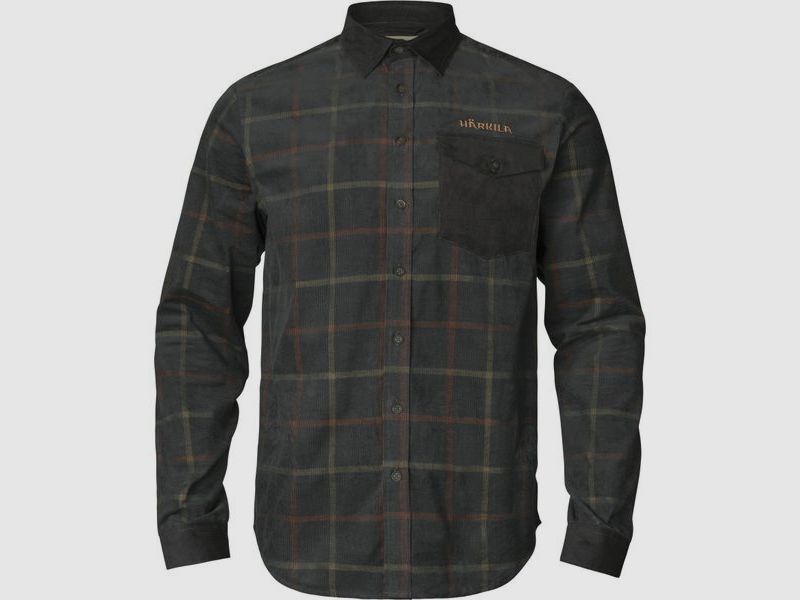 Härkila Kaldfjord Corduroy Check Shirt Phantom, image 1 of 2