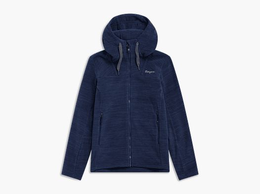 Bergans Hareid Fleece Hood Jacket Women Navy Blue S