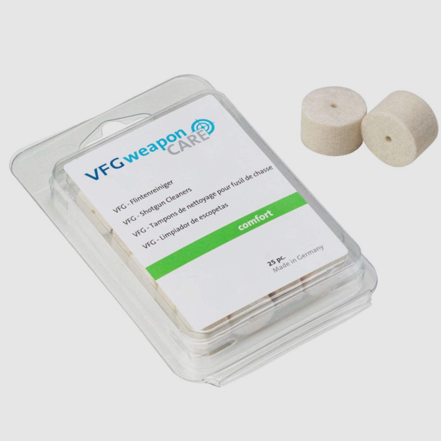 VFG 332048 cal. 12 mm limpiador de escopetas Comfort 25 piezas