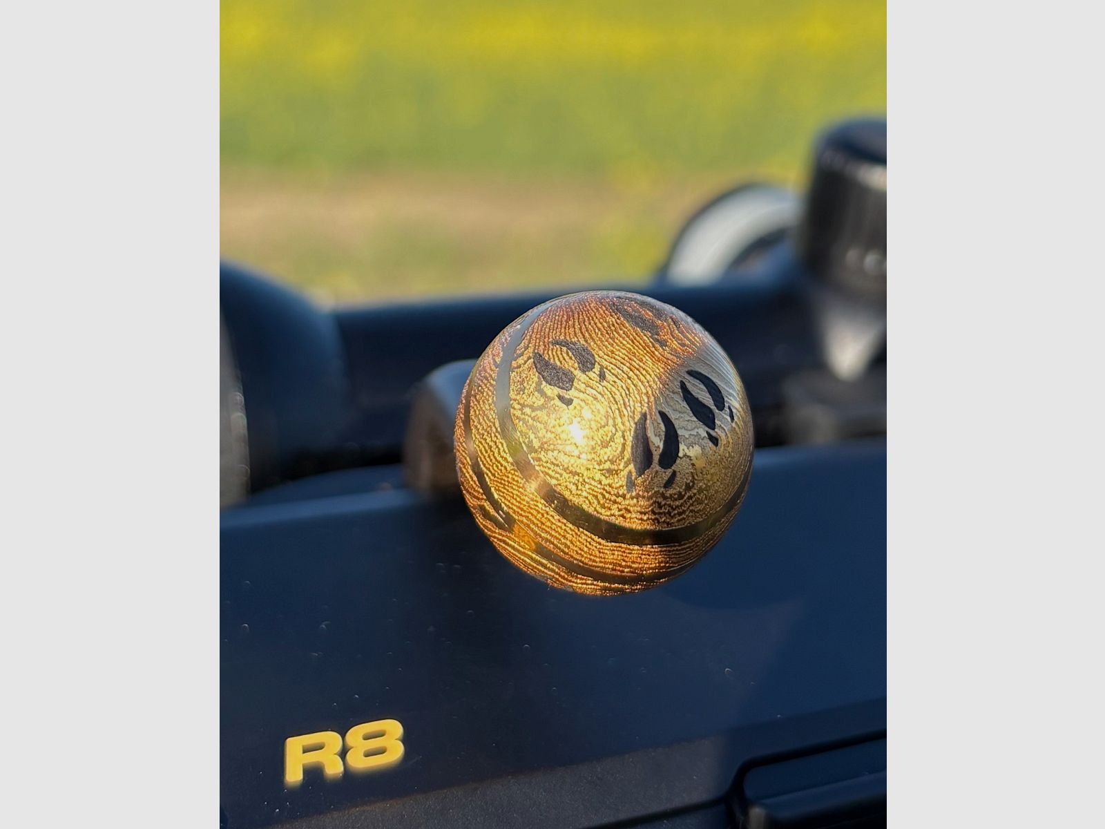 Bolt handle ball - one-off - custom-made - 24k gold!