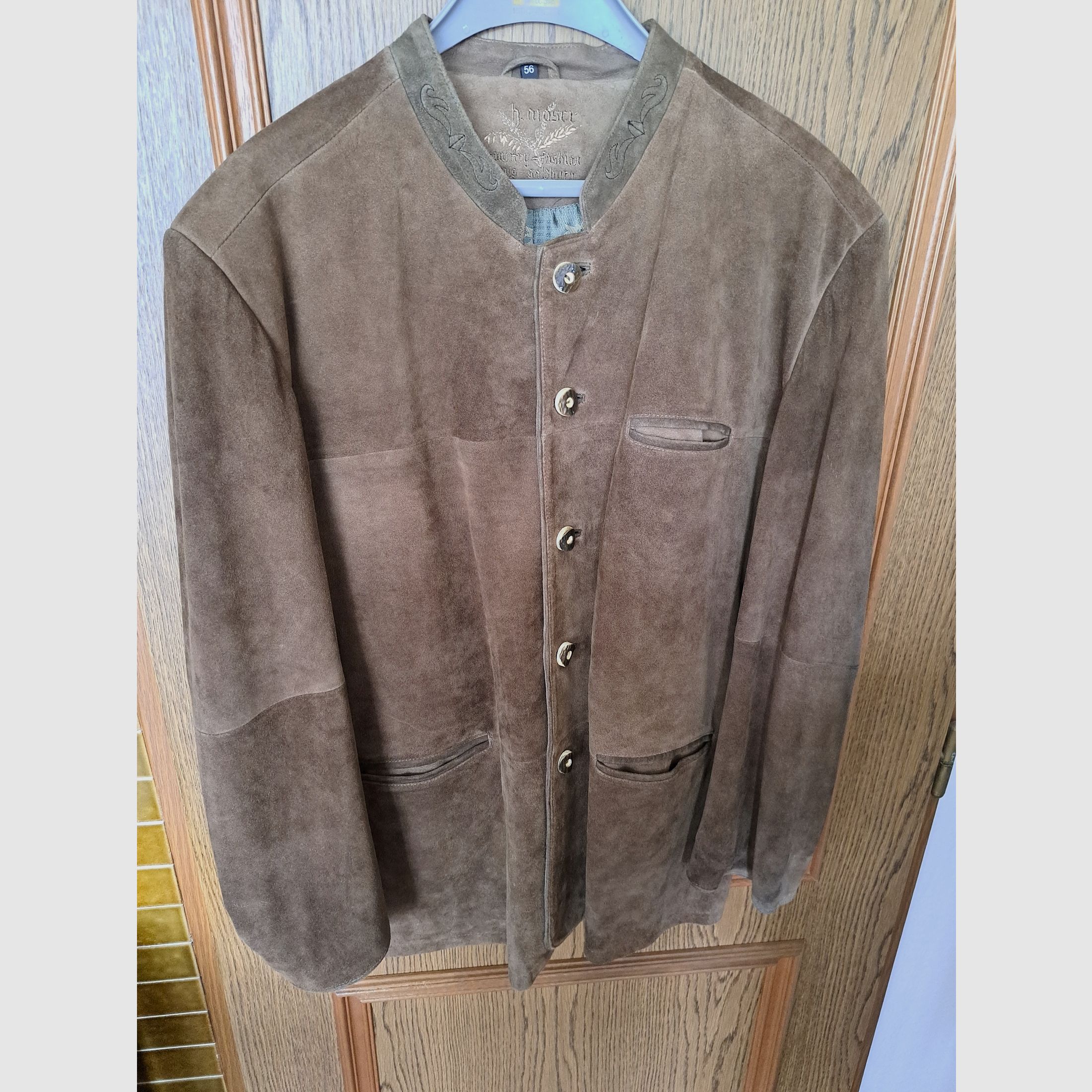 Traditional jacket by h. moser (genuine leather) size 56