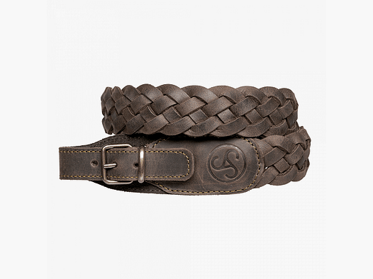 Sour leather rifle sling braided