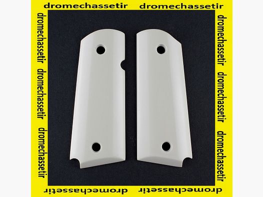 Hogue grips for Colt 1911 Officer, ivory imitation