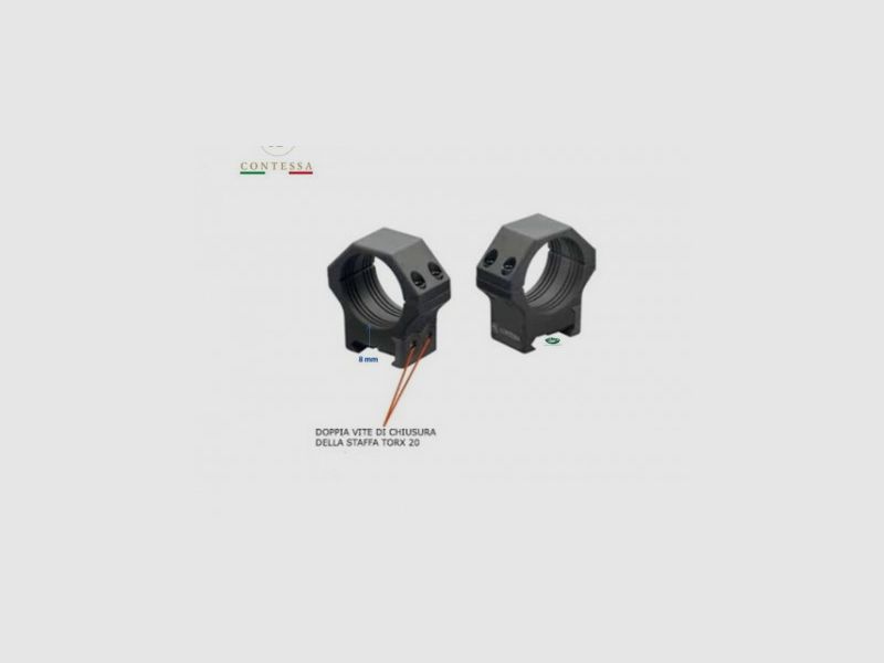 CONTESSA Ringe Durchmesser 30mm H 8mm Aluminium