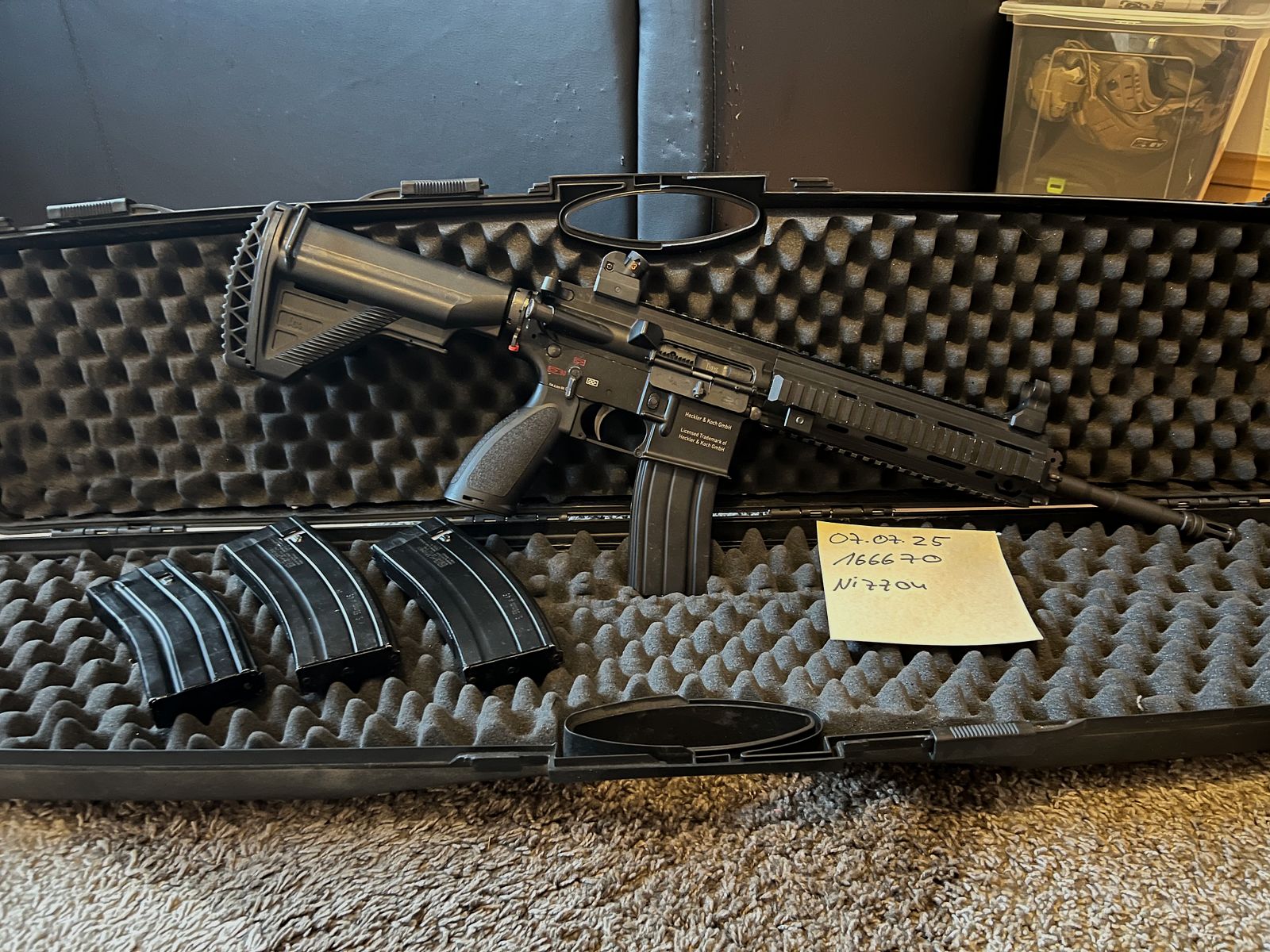 VFC HK416 D GBB mit 4 Magazinen und Koffer 