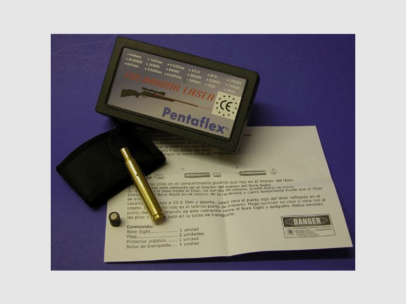 PENTAFLEX Laser Justier-Patrone Kal. 7x64 mm