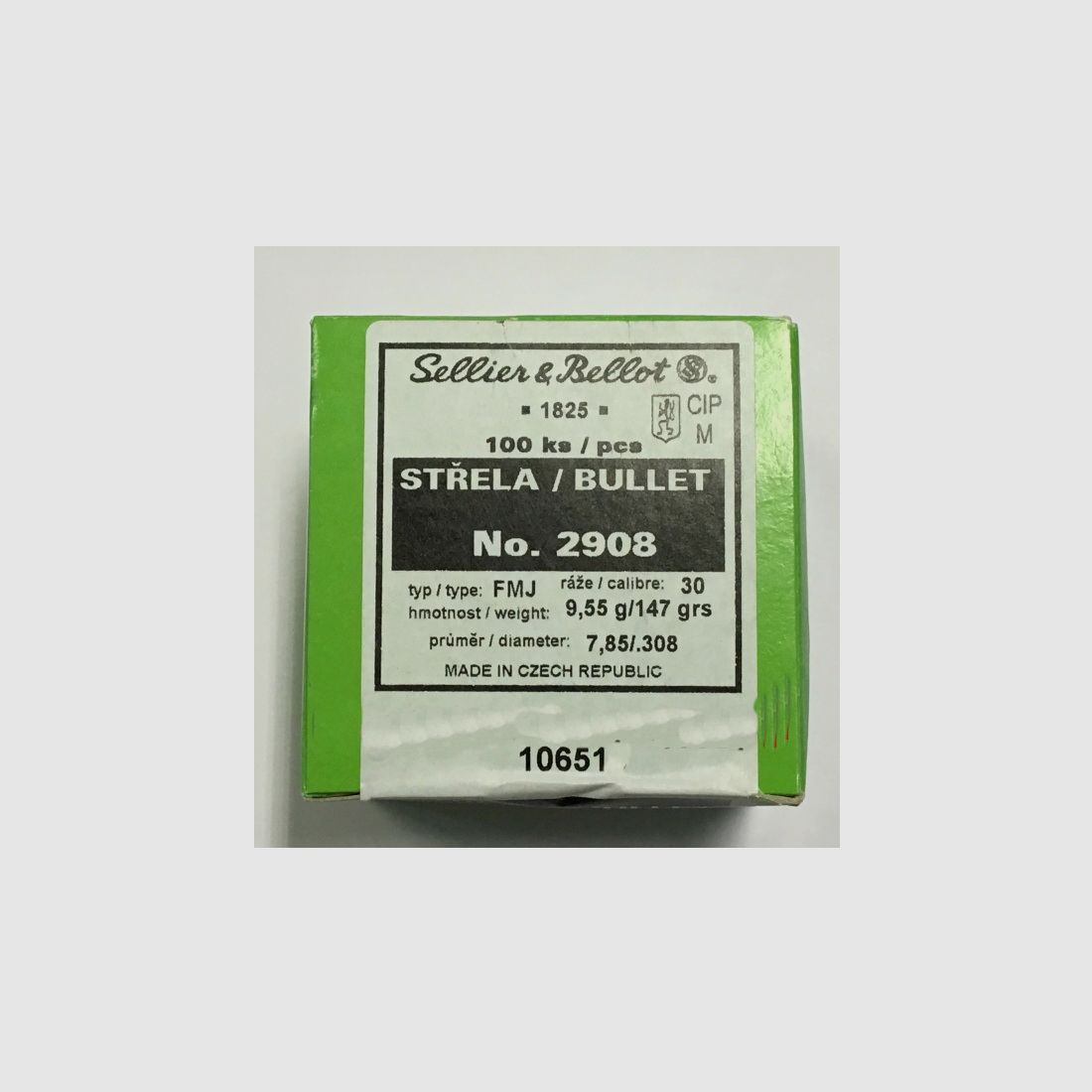 OGIVE CAL.223 SELLIER & BELLOT 55 GRANI FMJ scatola 100 pz, immagine 3 di 3