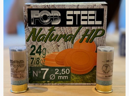 FOB Natural HP - 12/70 - 24g - No. 7 (2.5mm) - lead-free - for sporting shooting