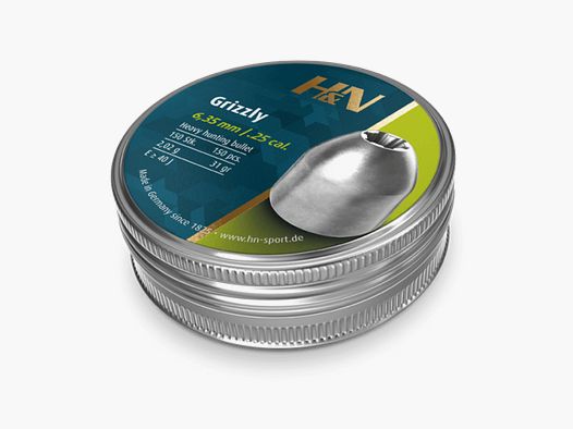 H&N Grizzly 6,35 mm 31 gr Diabolos – 150 Stk.