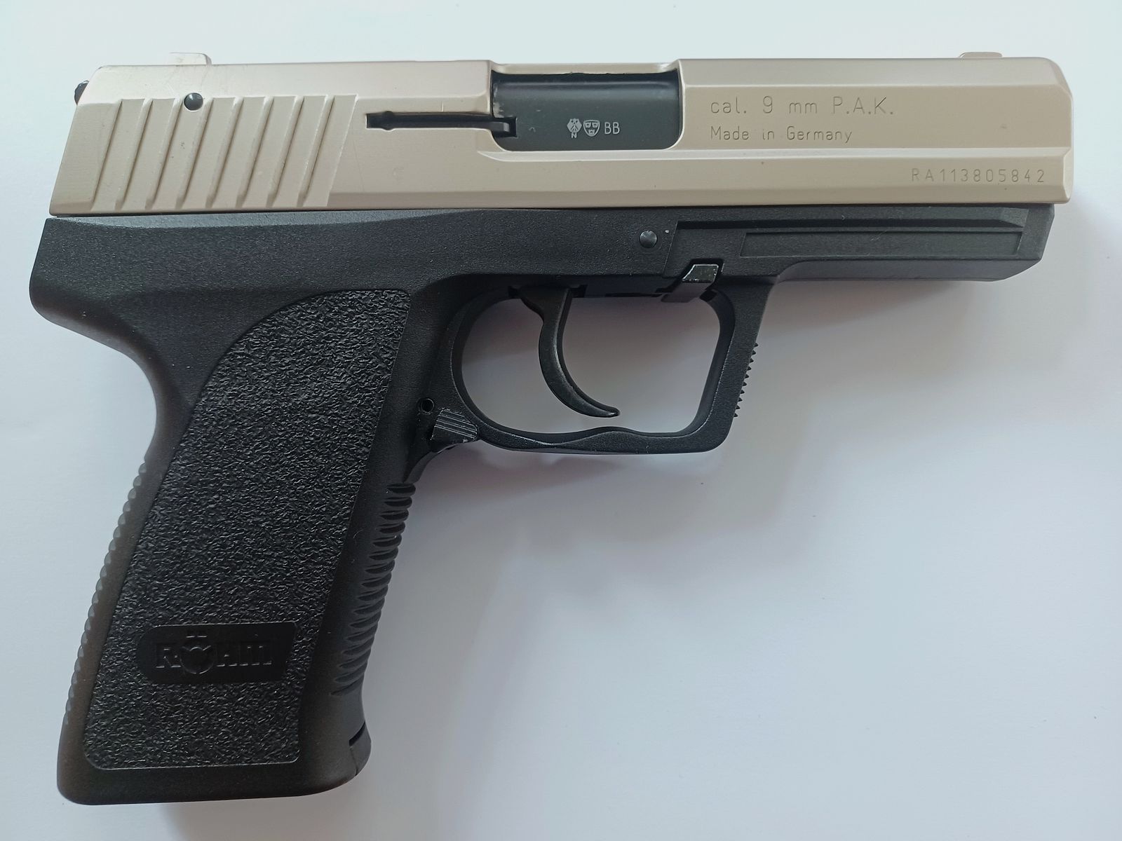 Röhm RG 96 nickel cal. 9mm P.A.K.