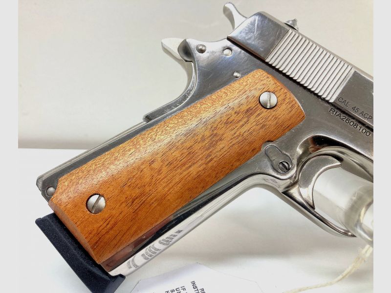 NEUWARE! Pistole Rock Island Armory/Armscor 1911 A1 5" Kal. 45 ACP klassisch vernickelt!