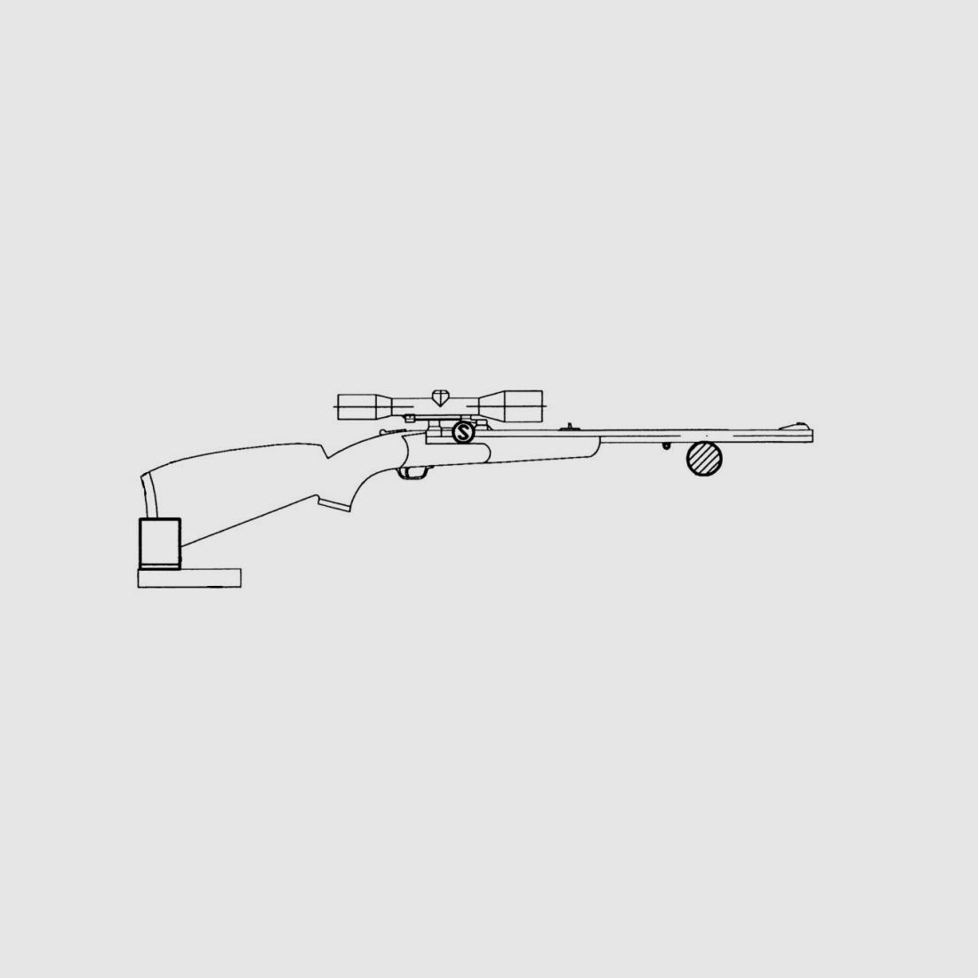 Der Jägerschmid Gewehrhalter