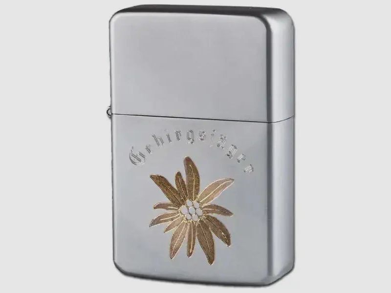 Bundeswehr Original Bundeswehr Original Feuerzeug Z-Plus Gas mit Gravur Gebirgsjäger