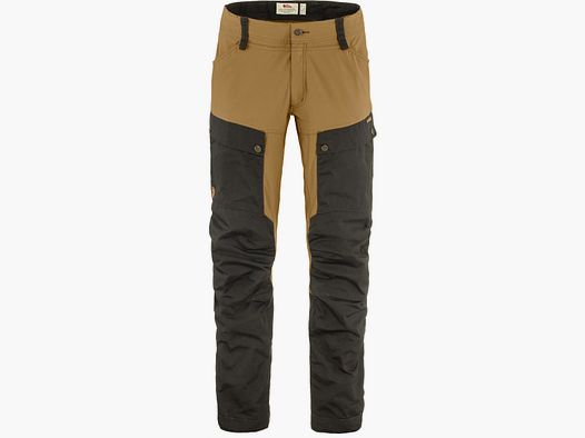 FJÄLLRÄVEN Keb Trousers M Long Dark Grey-Buckwheat Brown