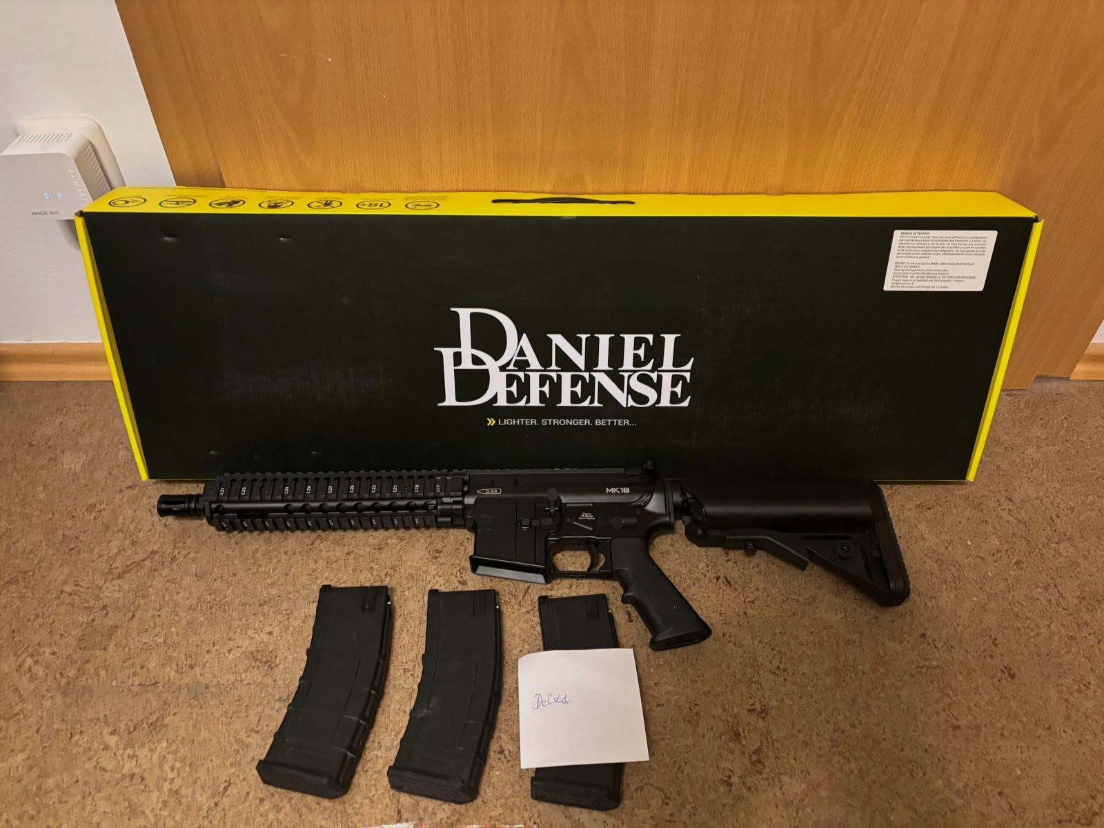 Golden Eagle Daniel Defense MK18 GBB. Black
