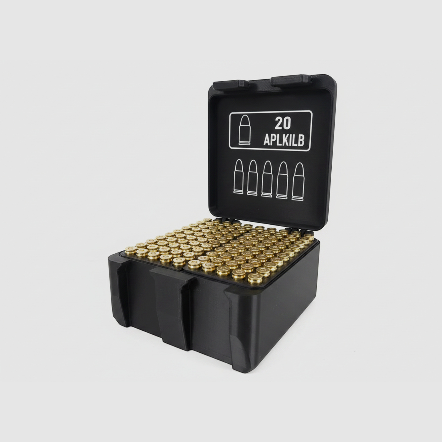 Filamelt Munitionsbox / .223 Remington / 'Klapp- / Rastdeckel' / Patronenbox, Ammo Box