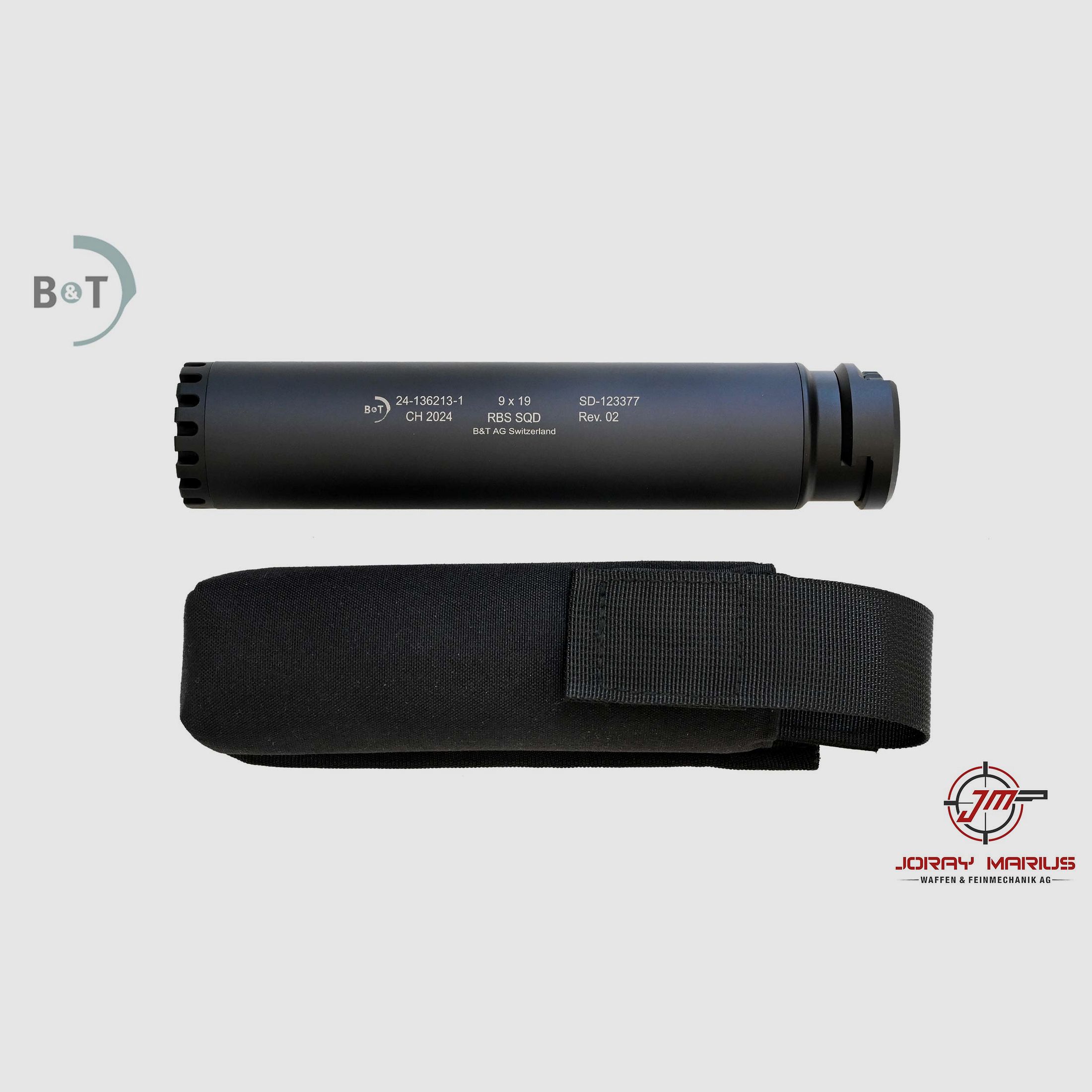 B&T RBS SQD Schalldämpfer 9mm Para