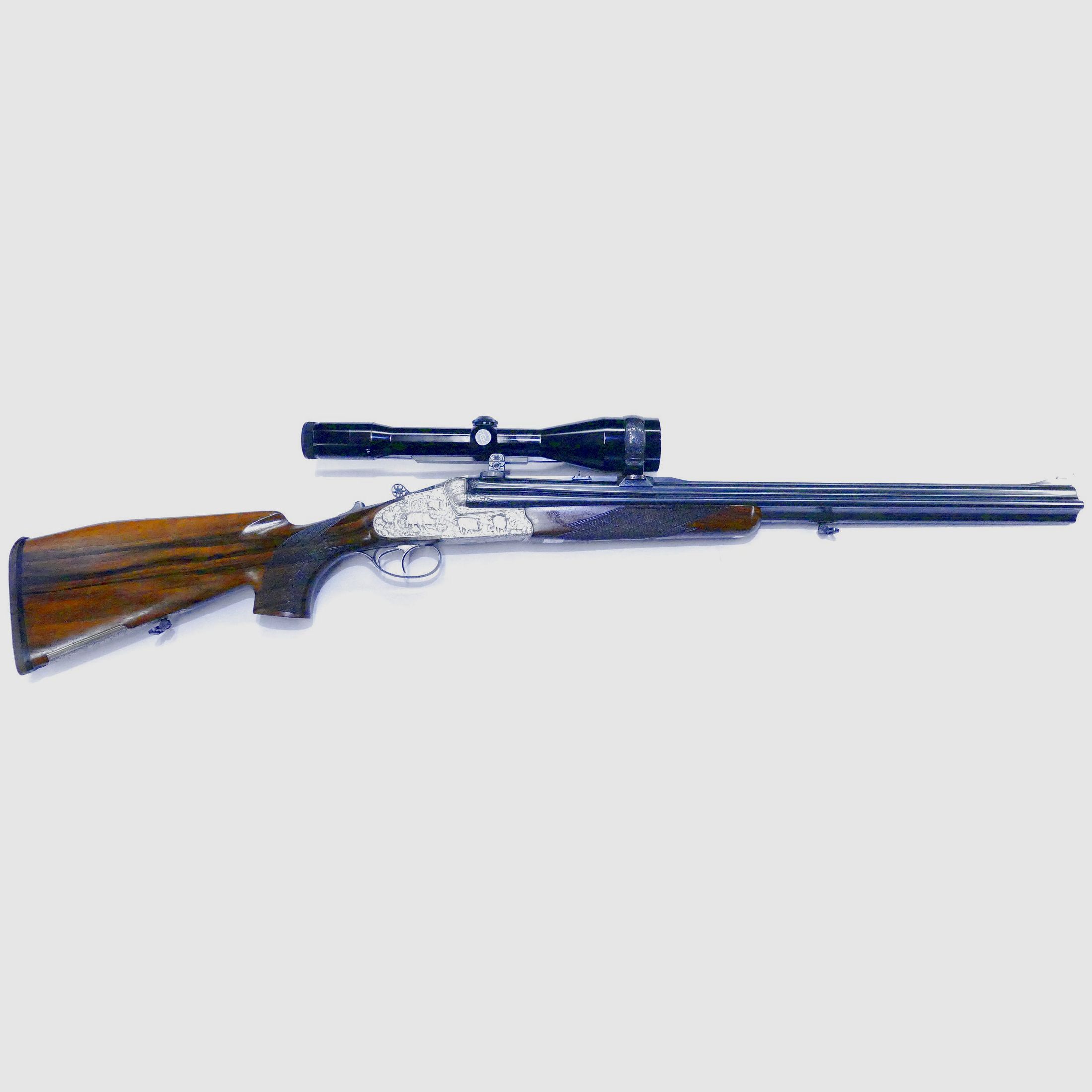Krieghoff Trias Primus 12/76 7x64 .222 Rem. Trapano a doppia canna