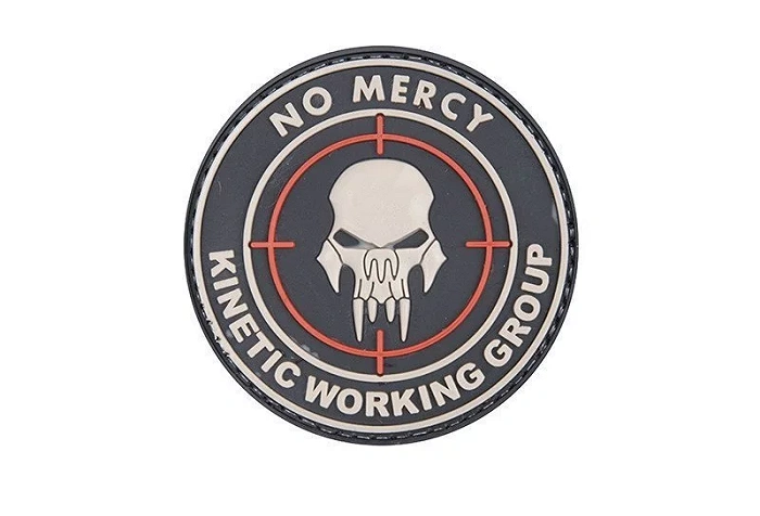 3D-Aufnäher - NO MERCY – KINETIC WORKING GROUP - Schwarz, Bild 3 von 4