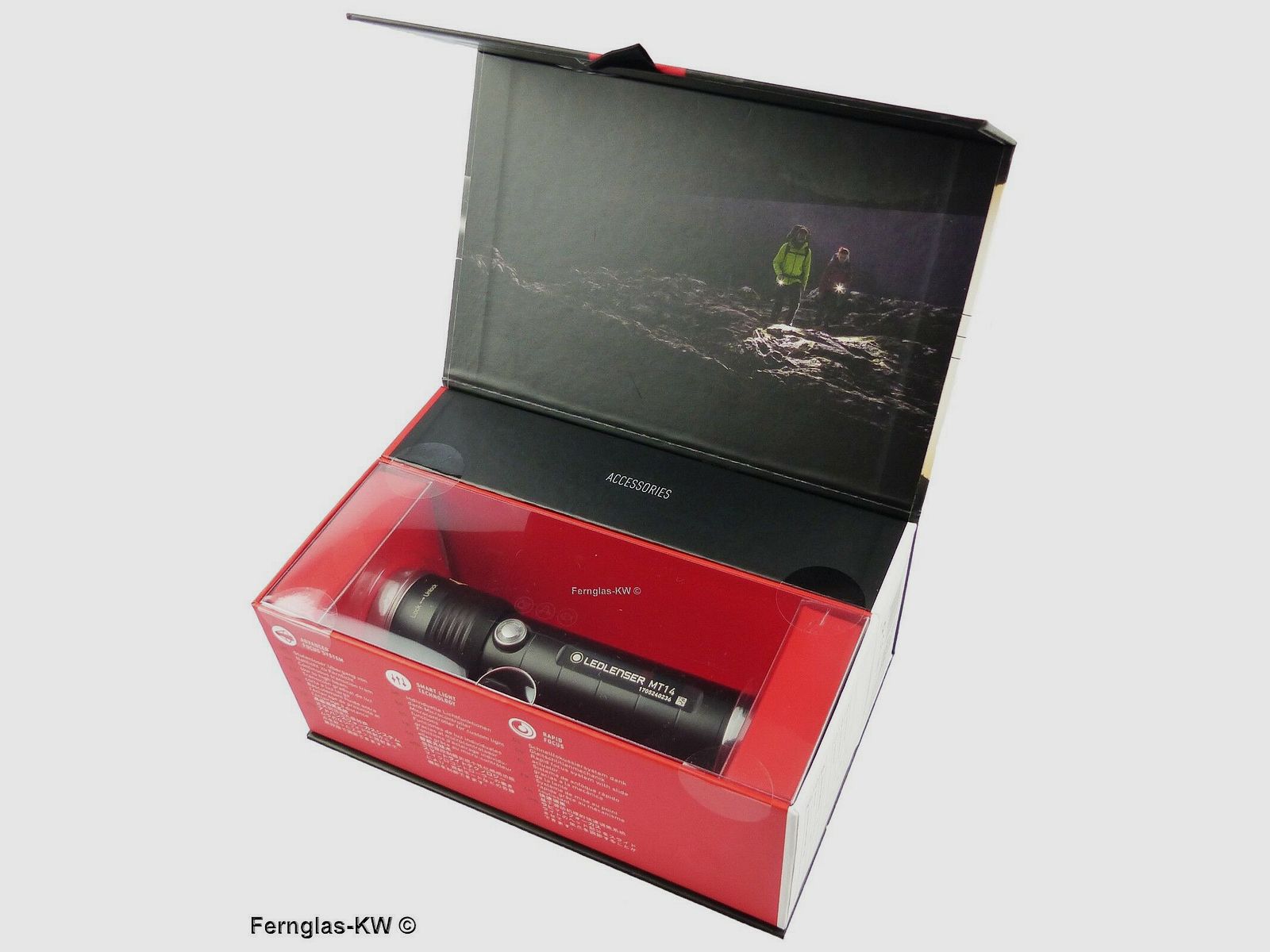 Ledlenser 500844 Caja de regalo Linterna LED recargable MT14 Potencia de luz 1000 lúmenes