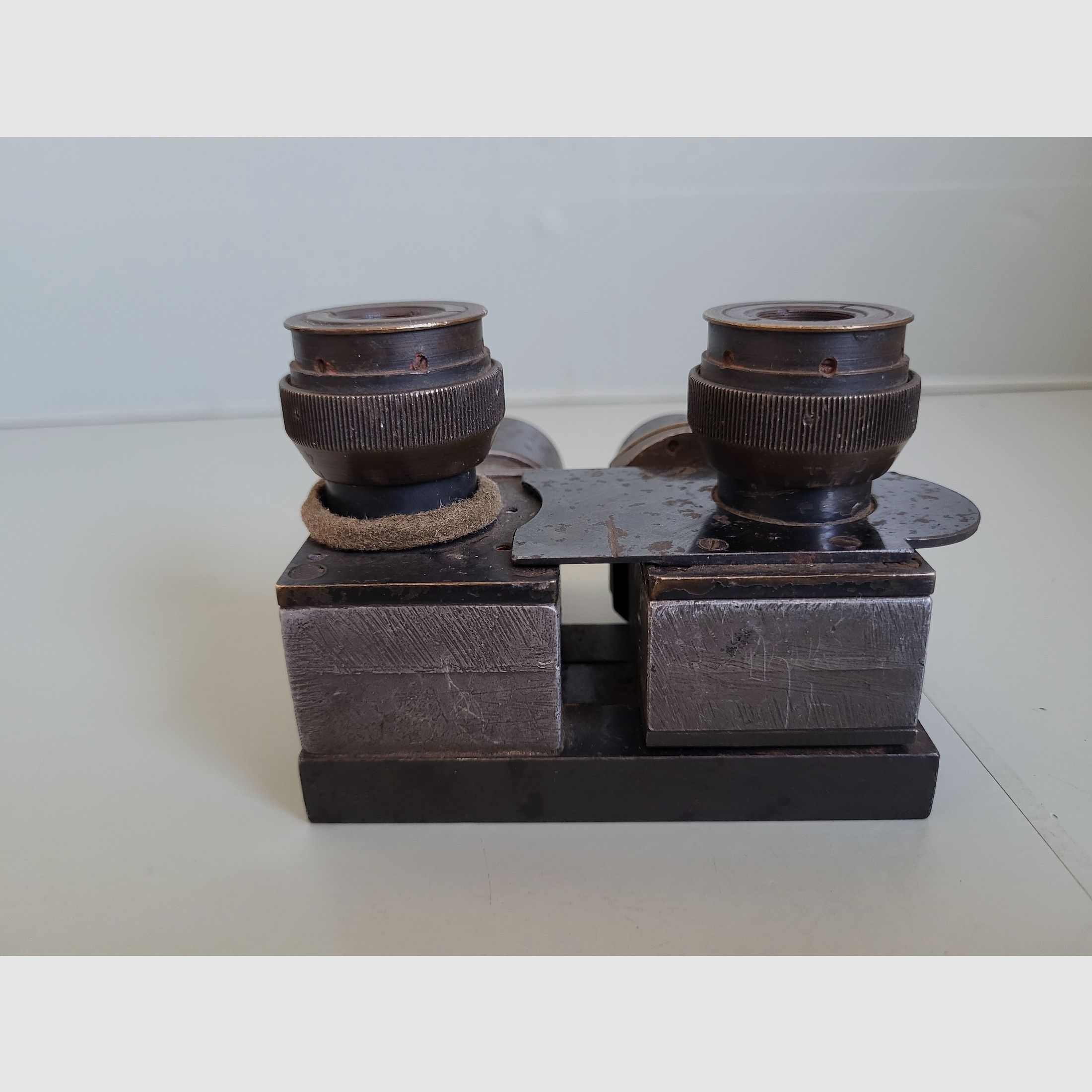 2 WK - WW 2 - Flak scope - binocular scope - binoculars - Patent Carl Zeiss - anni 1940