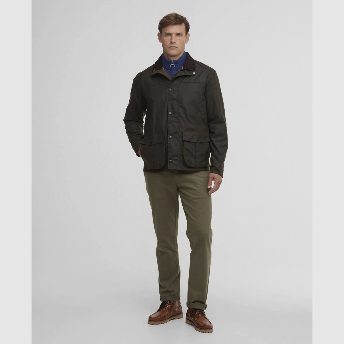 BARBOUR Wachsjacke Sander Olive