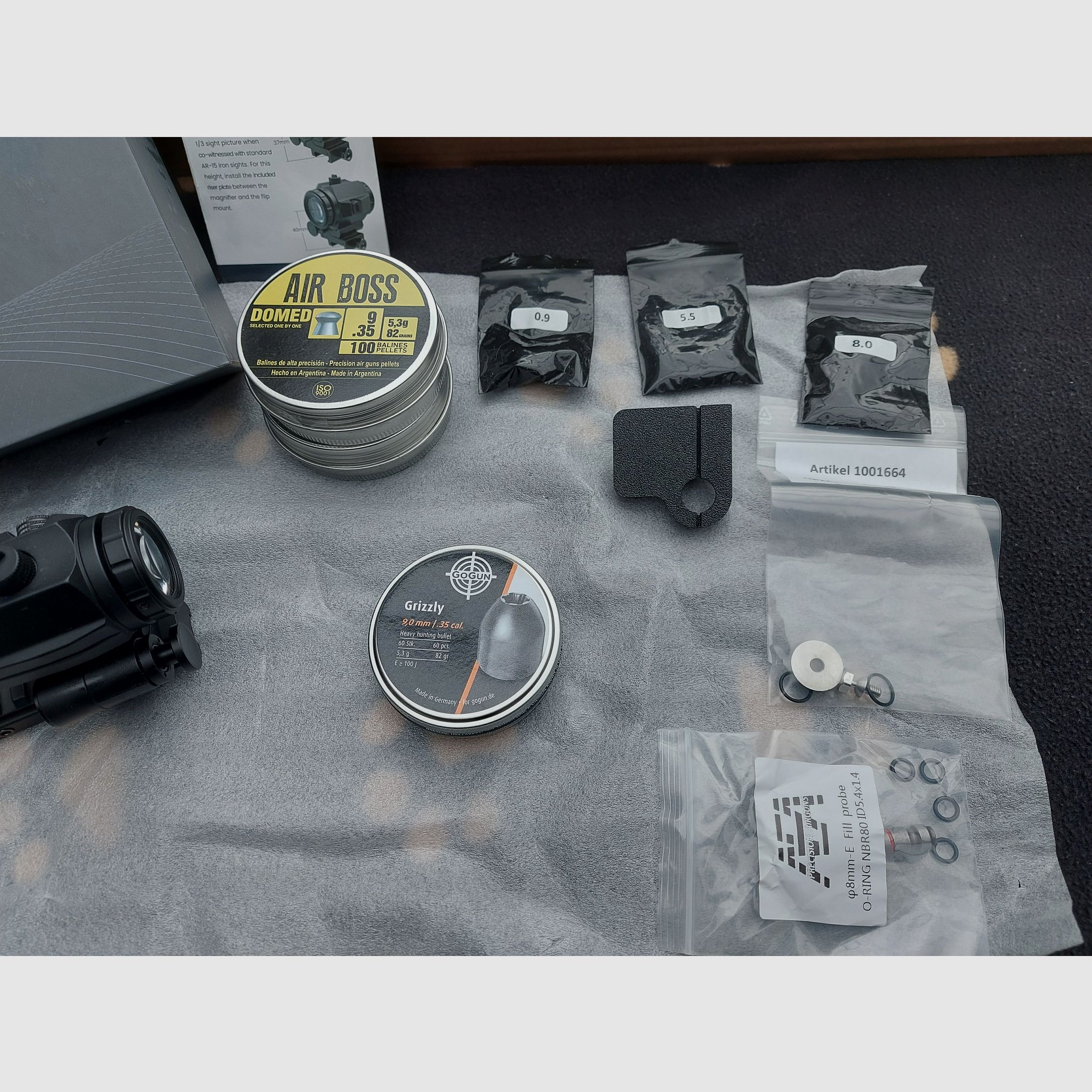 AEA HP Max MK2 9mm mit Schalldämpfer / Luftkompressor und Zubehör, Bild 5 von 6