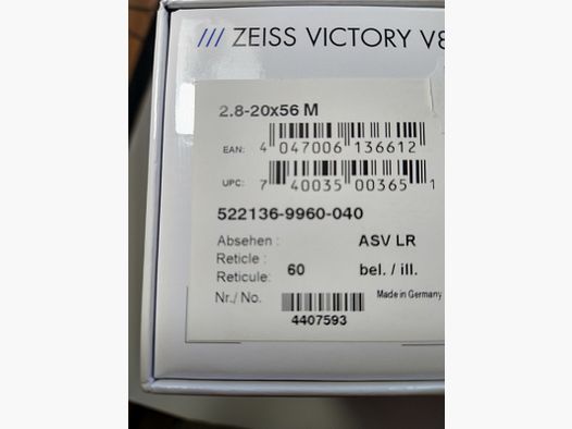 Zeiss Victory V8 2.8-20x56 V8 M