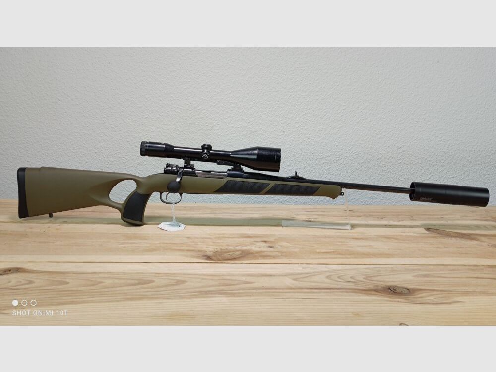 MAUSER 98 Lochschaft mit Schalldämpfer