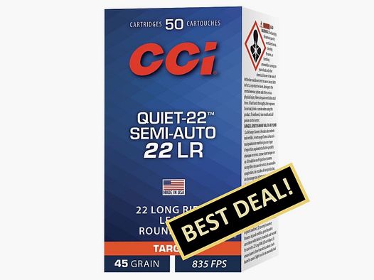 CCI Quiet Semi Auto LRN 2,9g/45grs. .22 lfB.