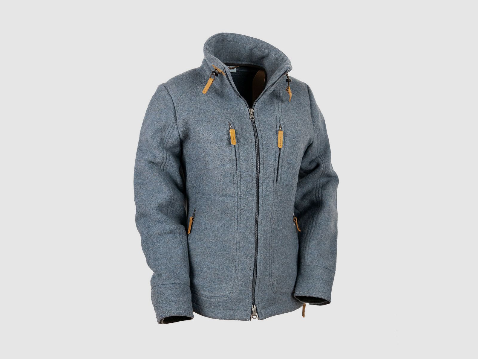 Chaqueta de loden suave "Kragenwally" modelo 2023, azul calcita